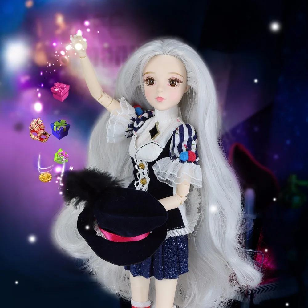 DBS 1/6 BJD белое кожаное шарнирное тело основная Аркана Магическая Карта Таро 30 см