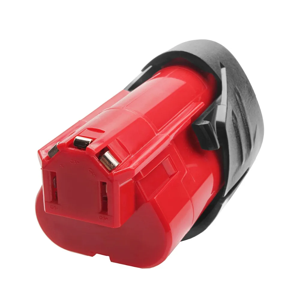 2 упаковки 2000mAh 12V Li-Ion для Milwaukee M12 литиевая аккумуляторная батарея 48-11-2401 |