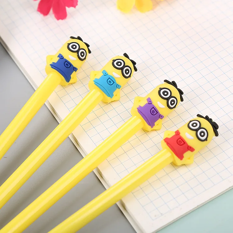 

1 Pcs Creative Stationery Stereo Grandfather Neutral Pen Cartoon Cute Student Water Office Supplies Needle Tube Signature Pen