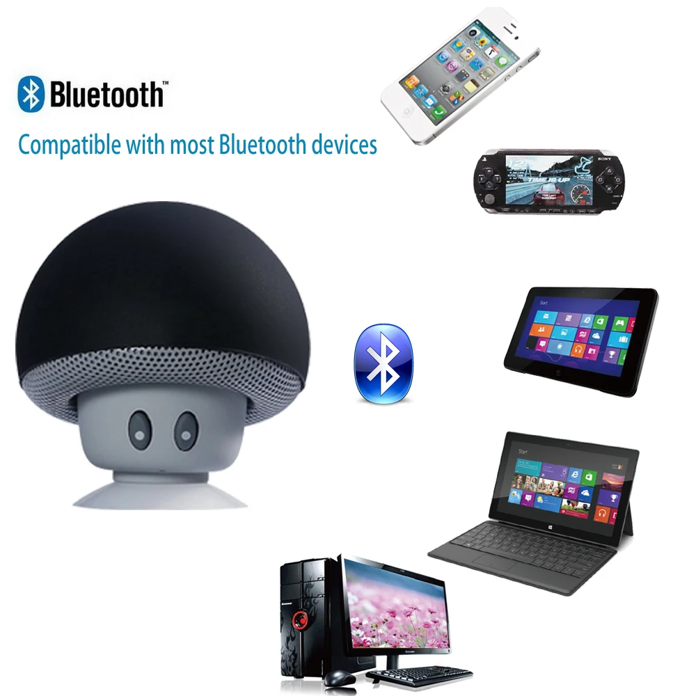 Беспроводной bluetooth динамик форма гриба мини s музыкальный плеер для смартфона ПК