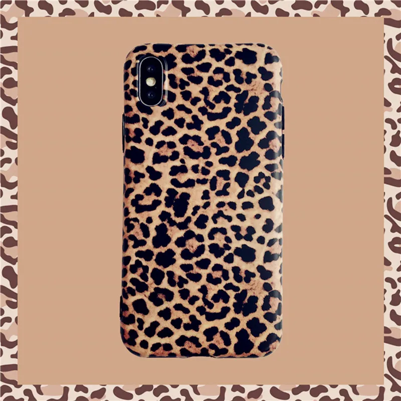 Модный леопардовый чехол для iPhone X XS Max XR 7 8 6 S Plus Ультратонкий Мягкий силиконовый