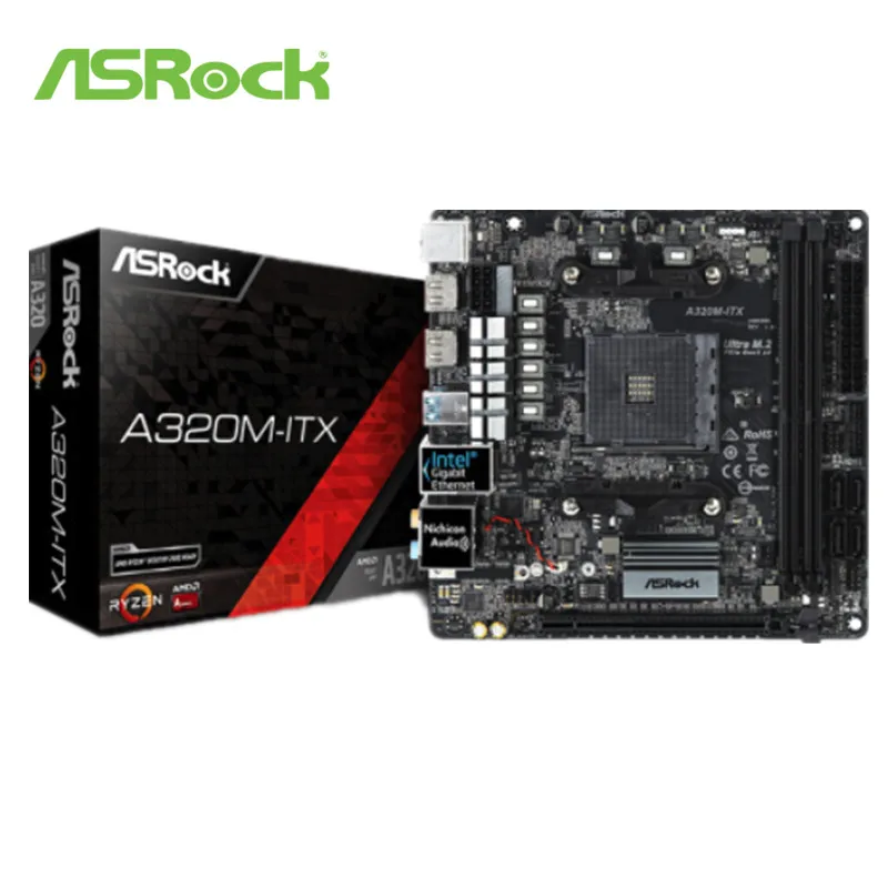 Материнская плата ASRock для настольного компьютера супер сплав разъем A320