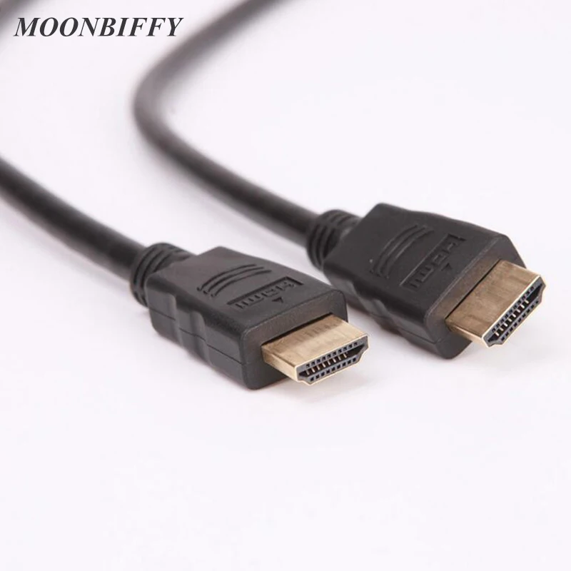 MOONBIFFY 1 м/1 5 м/3 м/5 м высокоскоростной позолоченный штекер мужской HDMI кабель 4