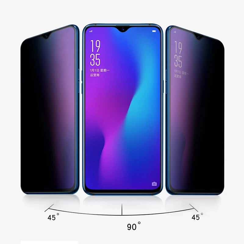 Полное покрытие, антишпионское закаленное стекло для VIVO S1 Pro, защита для экрана, для VIVO S1 Pro, передняя Антибликовая прозрачная пленка