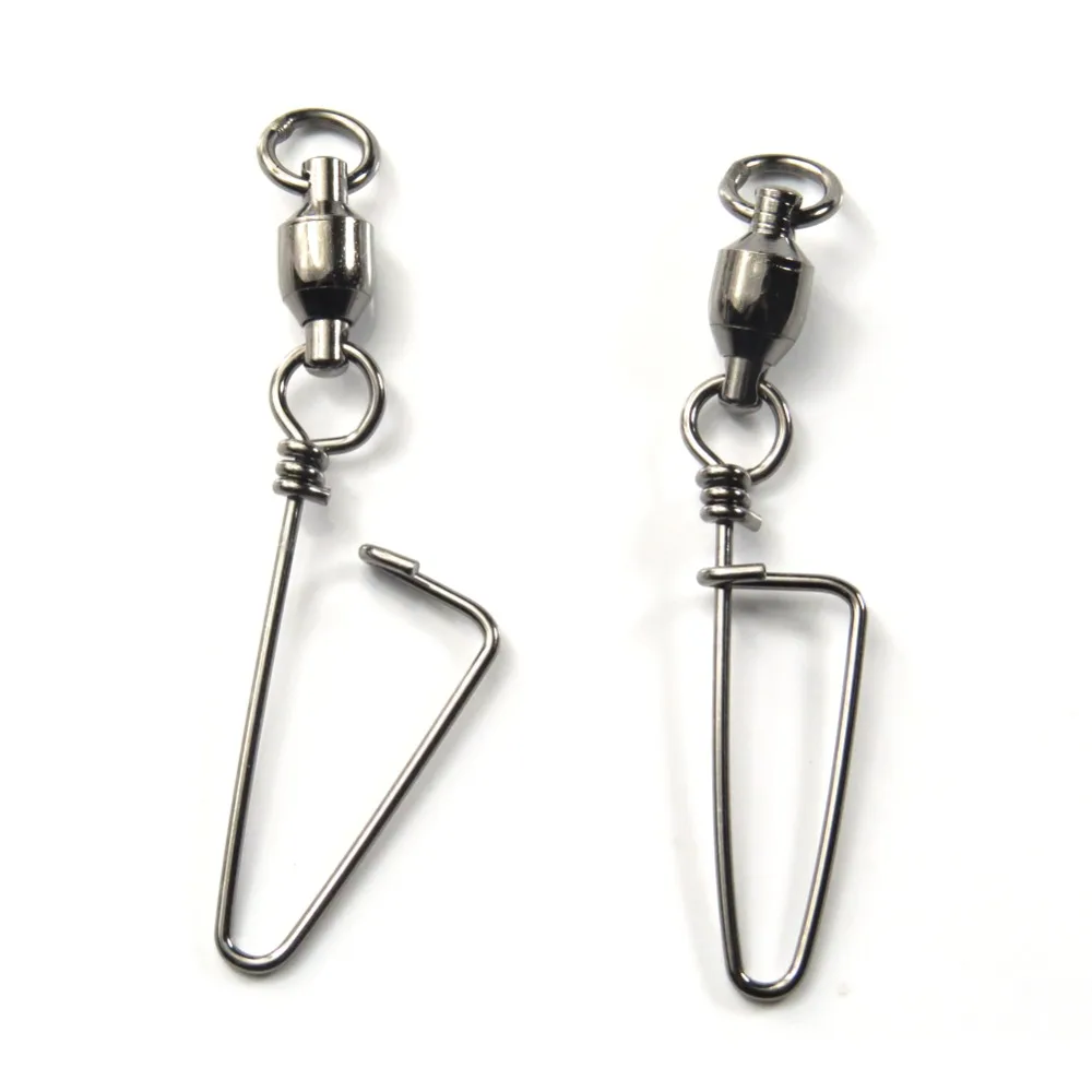 5 шт./лот шарикоподшипник из нержавеющей стали вертлюг с защелкой для ловли окуня