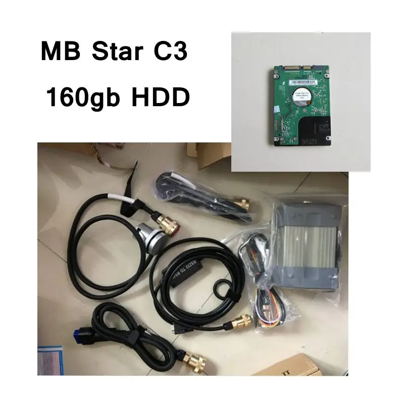

Лучший Жесткий диск MB Star C3 с новым реле и прочным медным кабелем, лучшее качество, программное обеспечение MB Star C3, жесткий диск 320 ГБ для автом...