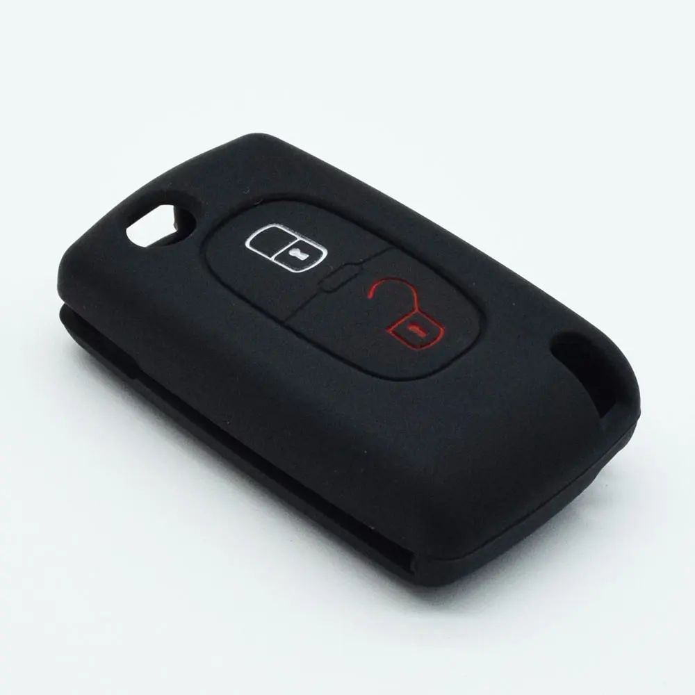 2 кнопки флип силиконовый чехол для ключей от машины складной дистанционного