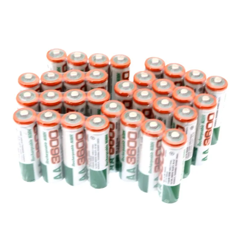 Оригинальная Аккумуляторная батарея AA 1,2 V AA 3600mAh Ni-MH предварительно Заряженная аккумуляторная батарея 2A Baterias для камеры с