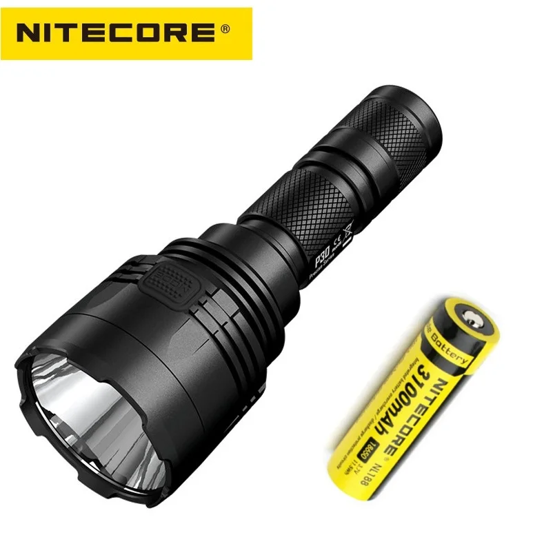 NITECORE P30 5 режимов CREE XP-L HI V3 Макс. 618 лм светодиодный фонарик большой дальности 18650 м на аккумулятор для поиска охотничий фонарь