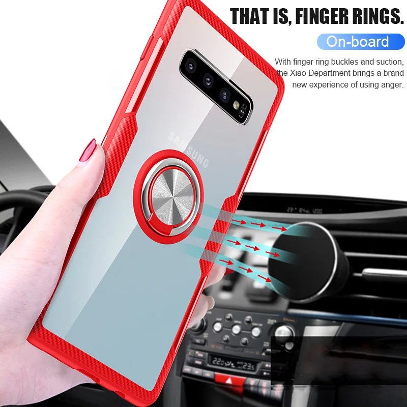 ZNP класса люкс подставка с магнитным кольцом чехол для samsung Galaxy S10 S9 плюс S10E Note 9 M10 M20 M30 M40s A10 A20 A30 A31 A50 A70 чехол