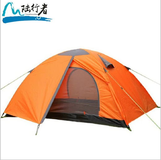 Double layer doors 2 Person Glass Fiber Rod Rainproof Windproof Hiking Backpacking Outdoor Camping Tent 200*150*110CM 1.8KG |