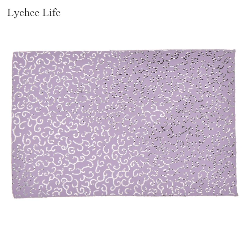 Lychee Life винтажная синтетическая искусственная кожа A4 ткань для украшения одежды