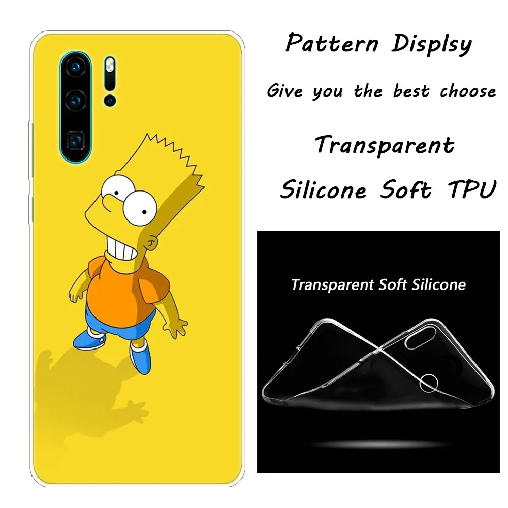 007 Homer Simpson Мягкий силиконовый чехол для телефона huawei P30 P20 Pro P10 P9 P8 Lite P Smart Z Plus NOVA 3 3i Модный чехол - Цвет: 007