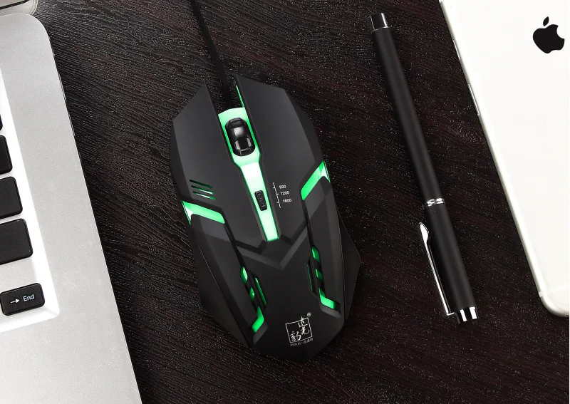 Проводная игровая мышь USB 7 цветов с подсветкой геймер Мыши для ПК ноутбук Mac Windows 10 iOS для дропшиппинг подарок