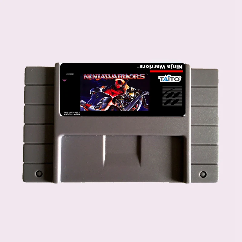 Высокое качество 16 бит воинов ниндзя NTSC большой серый карточная игра для США Версия игры игрок