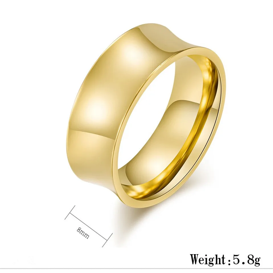 

Fashion Men's Glossy Big Ring Men 316L Titanium Steel Rings for Women Wear Smooth Thumb Ring Anel Anillos Para los hombres