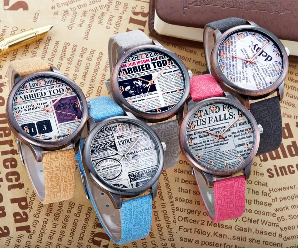 2017 Модная молодежная часы Великобритании Стиль Повседневная мода KEZZI Марка