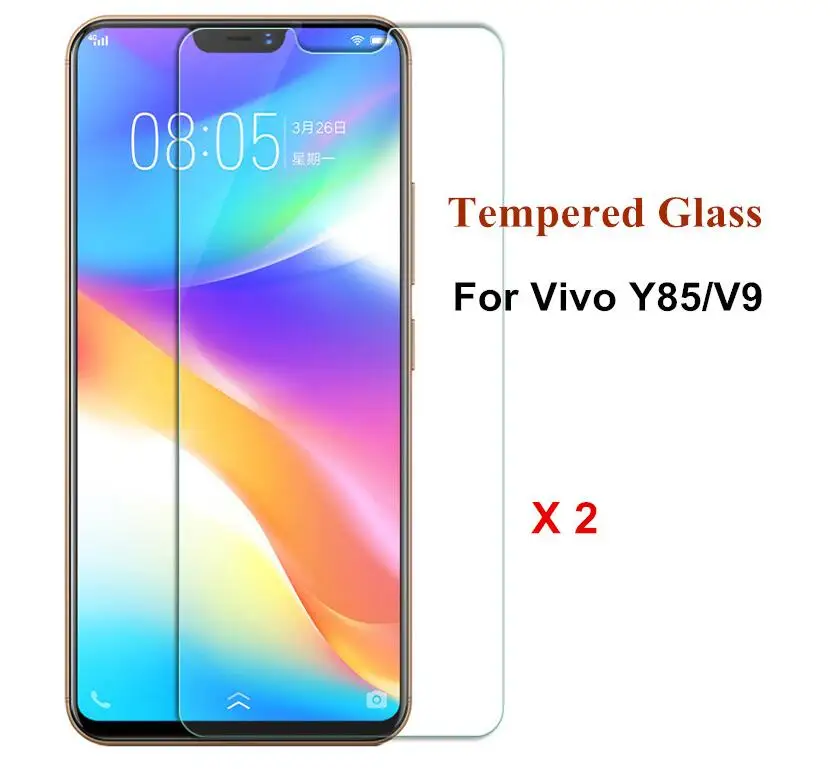 Закаленное Стекло для естественных V9 Экран протектор Vivo защищает не полностью V 9