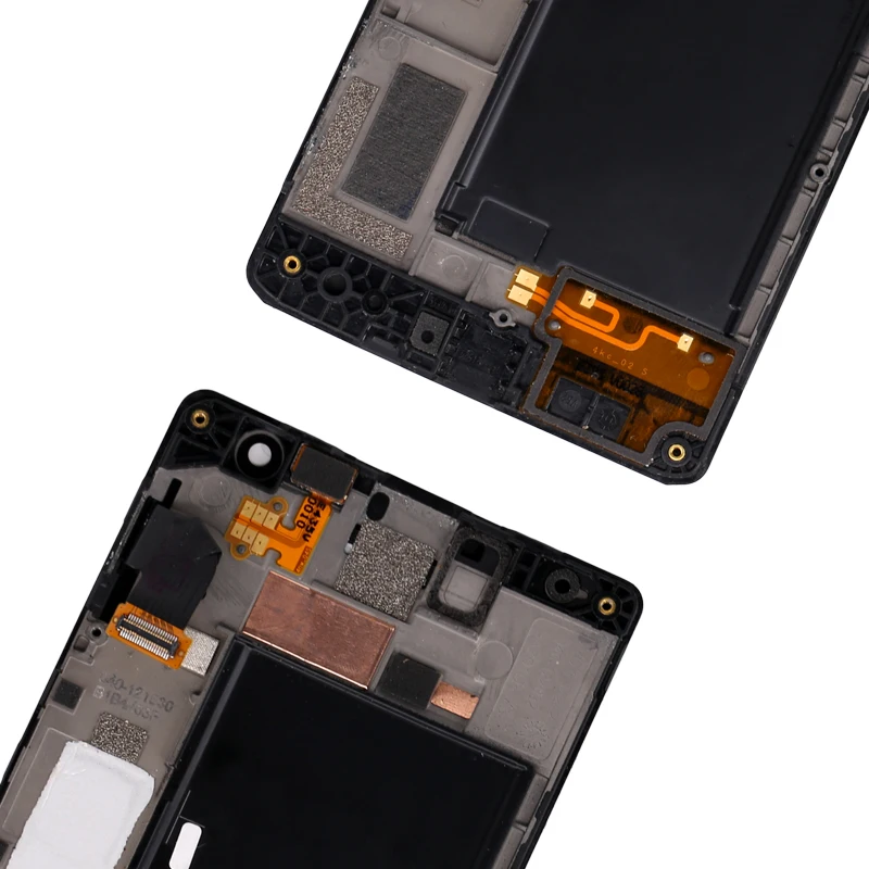 10 шт./лот для Nokia lumia 730 lcd nokia 735 сенсорный дисплей LCD + рамка Бесплатная доставка DHL|lot