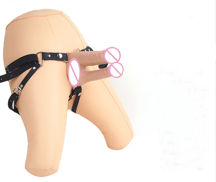 Высококачественный Страпон для лесбиянок двойной фаллоимитатор эластичный