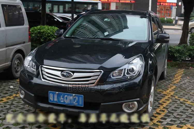 Автомобильный Стильный чехол на голову для Subaru Outback 2010 2011 2012 фары светодиодный DRL Объектив Двойной Луч би-ксенон HID