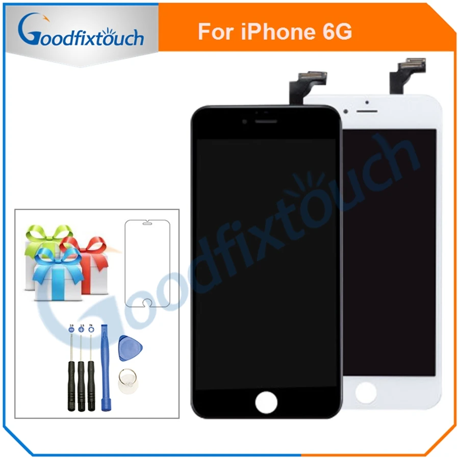 

For iPhone 6 6G LCD Display With Touch Screen Digitizer Assembly No Dead Pixel Replacment Parts With Gift Free Shipping