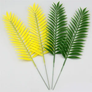 10 шт., пластиковые искусственные зеленые листья для украшения дома и сада