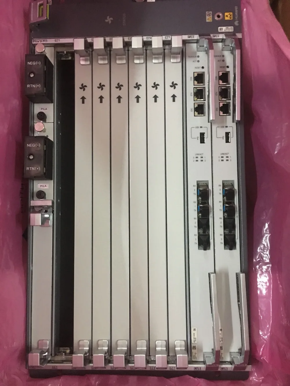 MA5800 X7 OLT для Huawei GPON или EPON OLT, 19 дюймов шасси, 2*10G МПЛА, 2* Пила