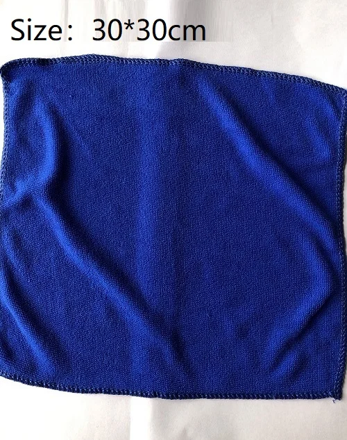 30X30CM Горячая Распродажа, полотенце из микрофибры 30X30 см и 30X60 см, быстросохнущее полотенце, впитывающее чистящее средство для автомобиля - Цвет: 30X30CM