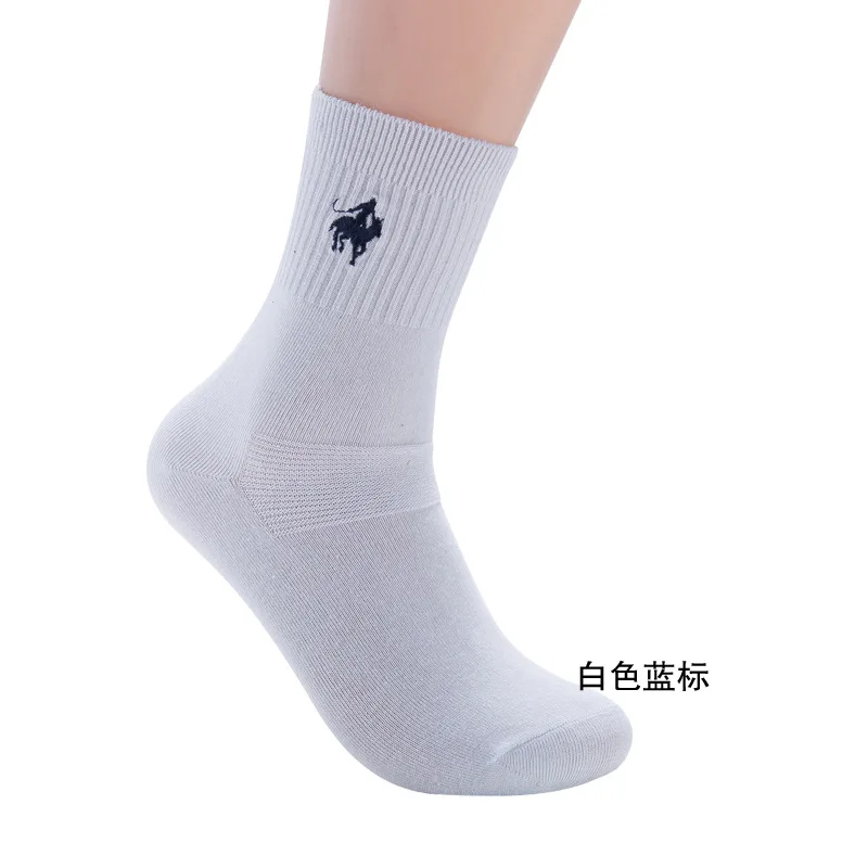 Носки PIER POLO 5 парт/лот осень зима мужские хлопковые носки с двойной вышивкой Meias Harajuku счастливые мужские деловые носки от AliExpress WW