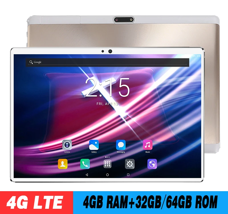 10 дюймовый планшетный ПК с восьмиядерным процессором ОЗУ 4 Гб ПЗУ 64 ГБ 1280*800 IPS 2.5D