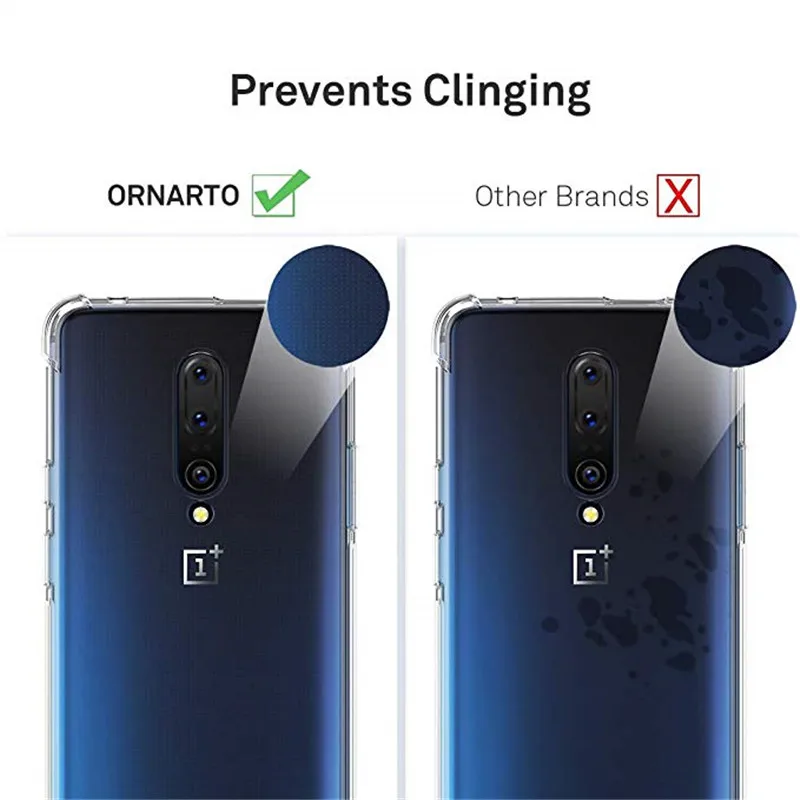 Противоударный чехол для Oneplus 7 Pro прозрачный силиконовый 6T 6 5T 5 3T 3 прозрачная