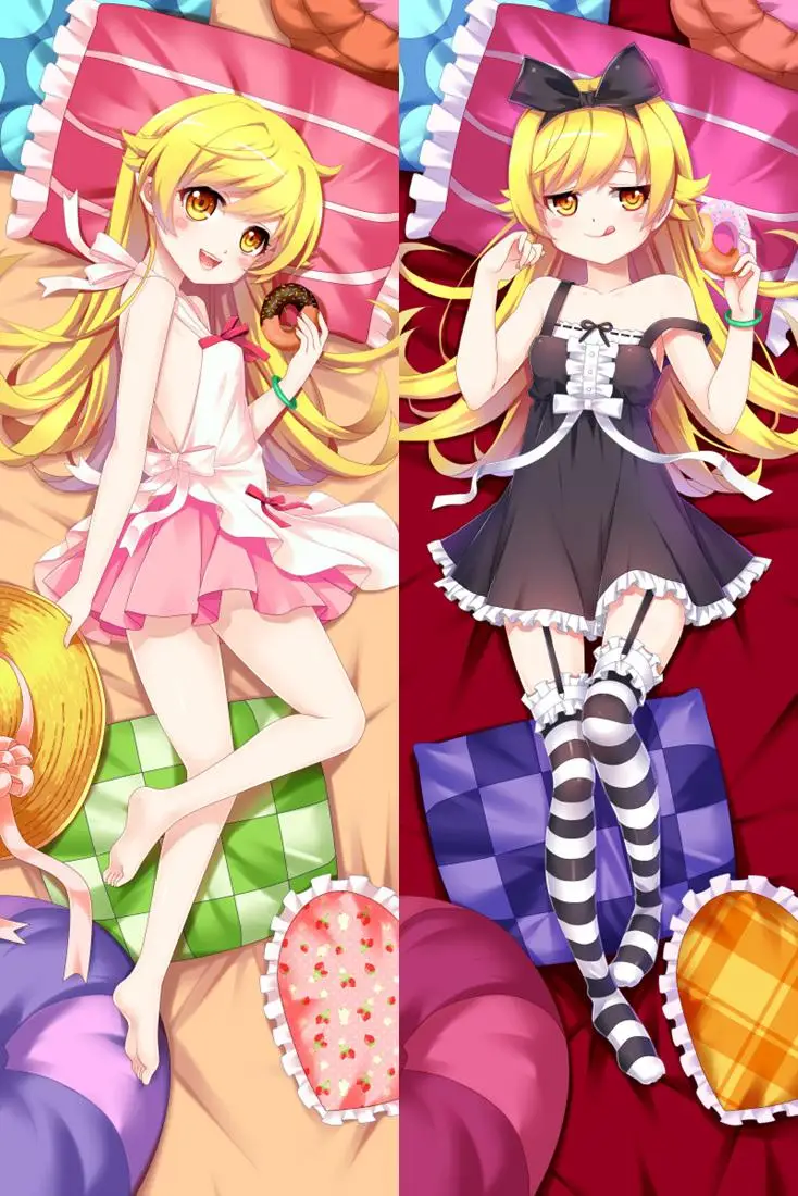 

New Oshino Shinobu Anime Japanese Hugging Body Pillow Cover 1209 Dakimakura