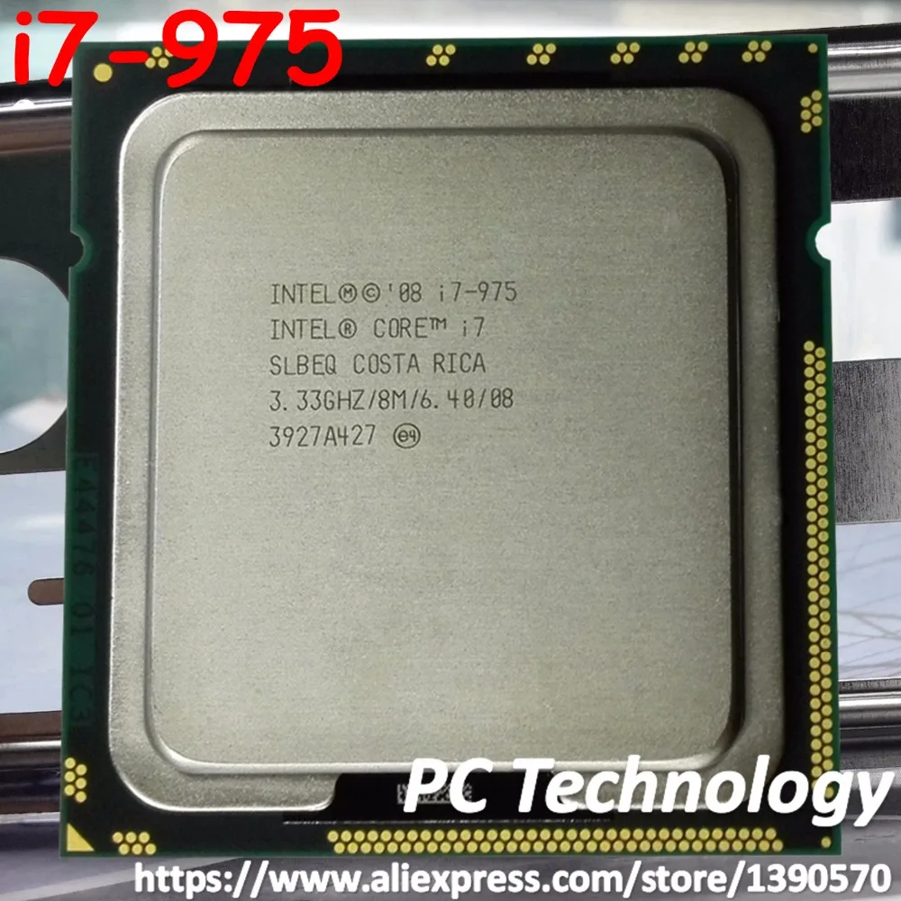 Оригинальный процессор Intel Core Extreme Edition i7 975 3 30 ГГц 4 ядерный 8 Мб кэш памяти LGA1366 ЦПУ