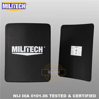militech two pcs pair set 11 x 14 280 350mm sc nij iiia ultra light weight ballistic panel 3a bulletproof backpack plates
