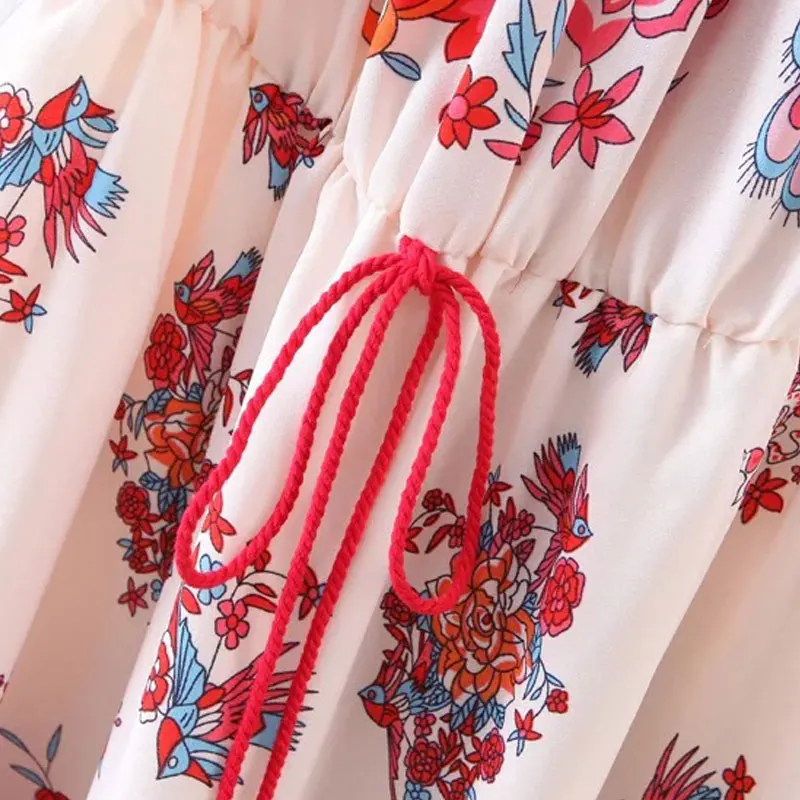 Богемное праздничное летнее пляжное платье 2018 цыганское этническое женское с