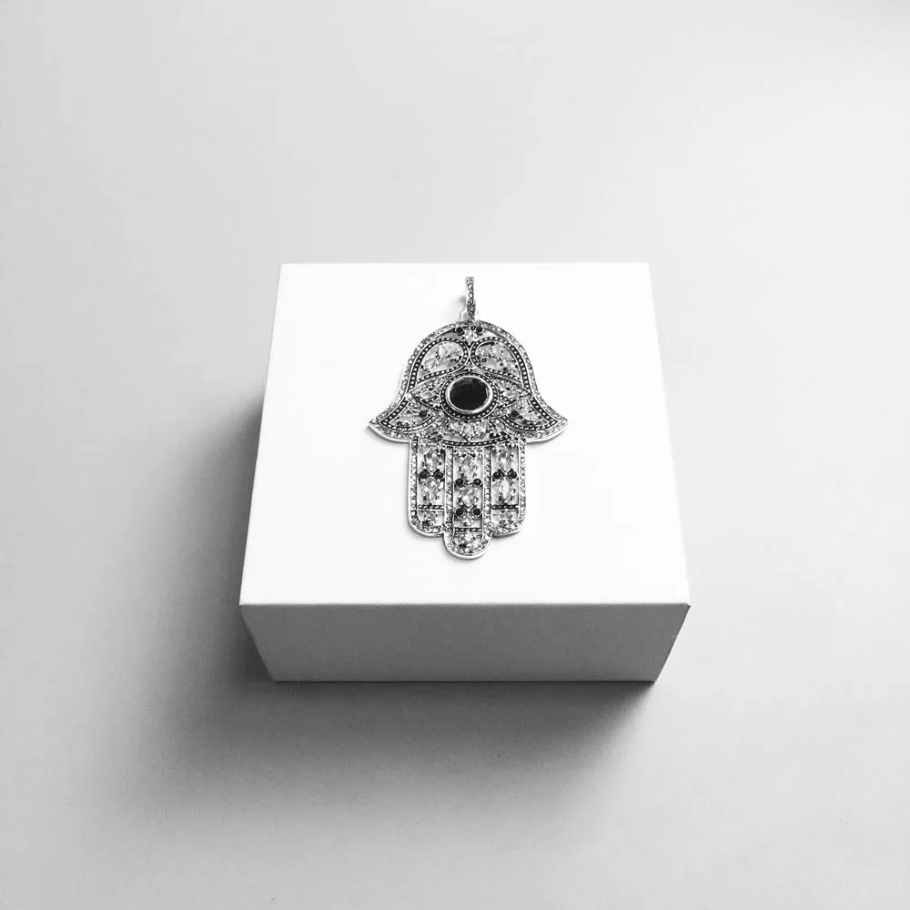 Anhanger Hand of Fatima Pendant 2018 New Fashion Jewelry 925 Sterling Silver Classic Gift For Women Girls Fit Necklace | Украшения и