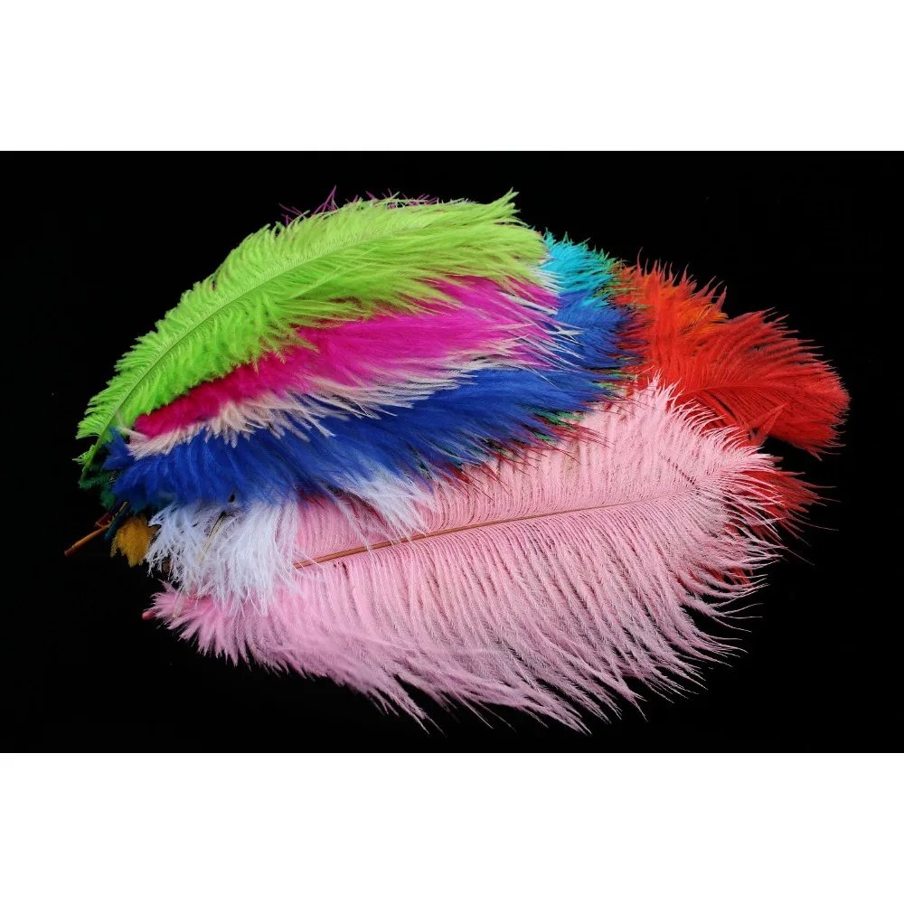 

Tigofly 13 pcs colors Dyed Ostrich Feathers Herl Plume Fluffy Body Nymphs Thorax Collar Flies DIY Fly Fishing Tying Materials