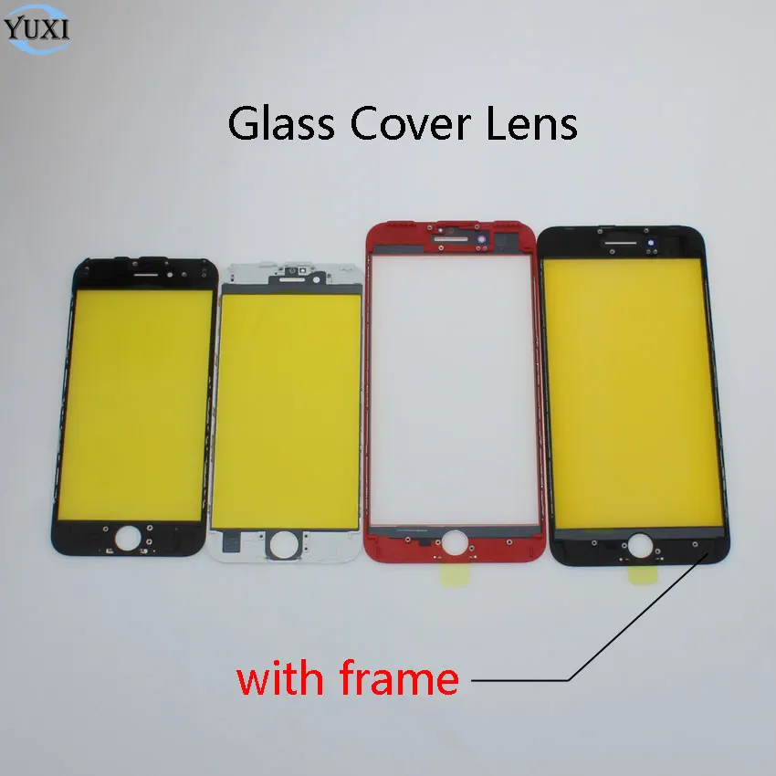 YuXi Высокое качество Замена для iPhone 7 8 Plus 7P P ЖК Переднее стекло Внешний объектив