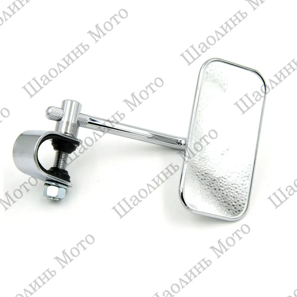 Хромированное винтажное зеркало заднего вида для кафе-гонщика мопед Сделано в