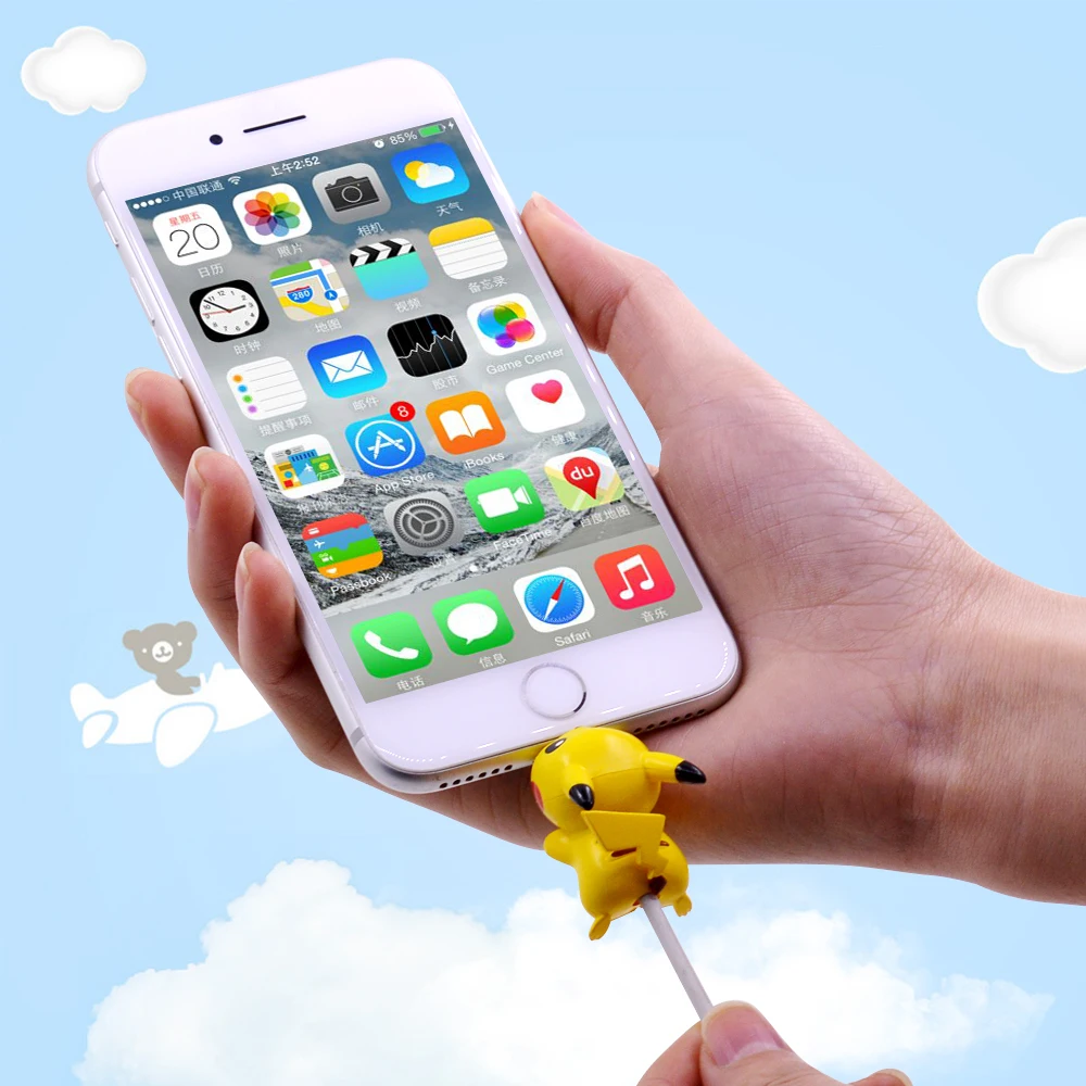 CHIPAL милые животные кабель протектор для iPhone USB данных провода моталки Организатор Chompers мультфильм защиты кусачки Модель Держатель