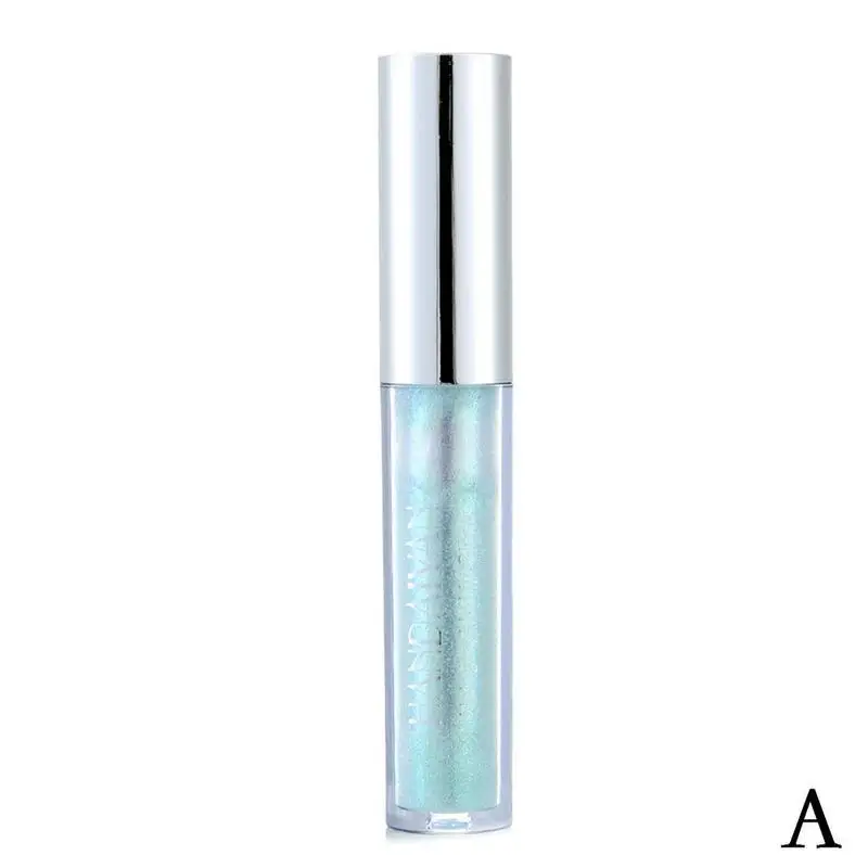 Армейский зеленый 1pcs Lip Gloss Laser Holographic Lip Tattoo Waterproof Lipstick Liquid Crystal Glow Makeup Jelly Pigment Glitter Lip Gloss - Цвет: Армейский зеленый