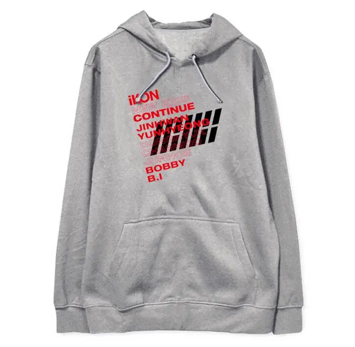 Новое поступление kpop ikon новые детские пуловеры с надписью и названием участников
