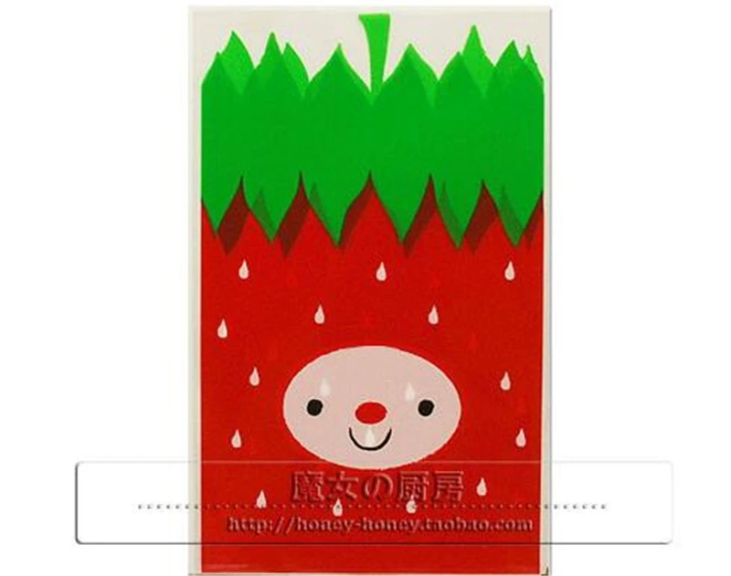 Милая маленькая клубника ежедневная кухонная упаковка для печенья клубники