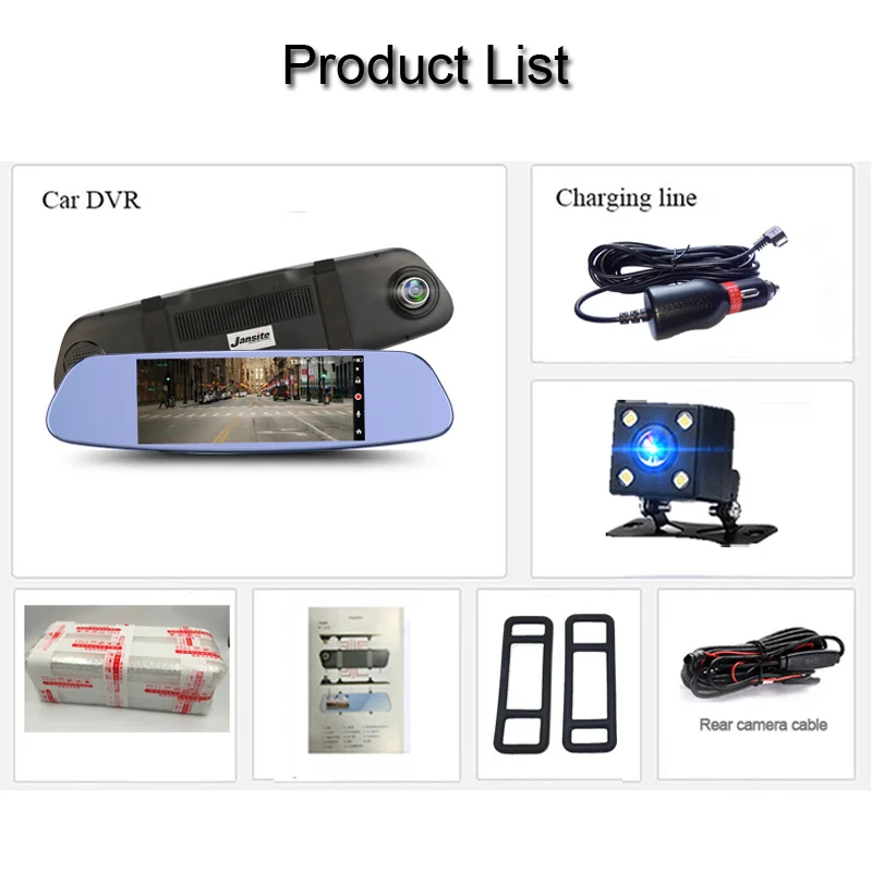 Vtopek 7 &quotсенсорный экран Автомобильная камера dash cam ночное видение g-сенсор