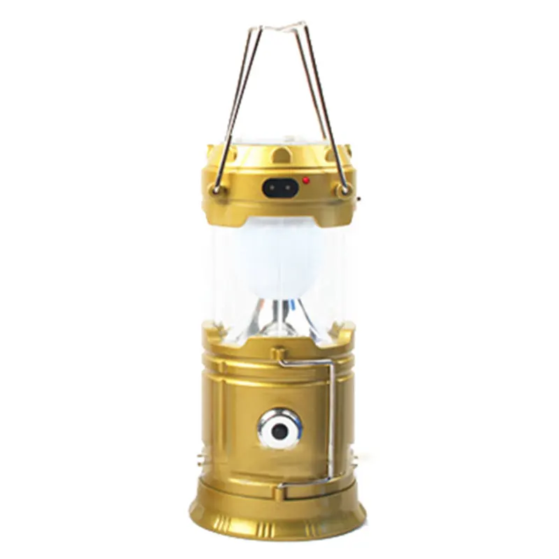

Solar Rechargeable Led Camping Lantern Flashlight Ultra Bright Collapsible Solar Camping Light for Outdoor Hiking WWO66
