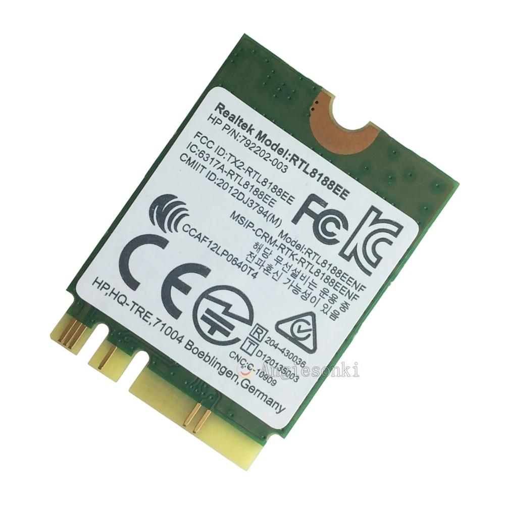 

RTL8188EE 2.4 GHz 802.11n NGFF Wireless WIFI Card 792202-001/ 792609-001 Network Card for HP Windows XP WIN 7 WIN 8 Laptops