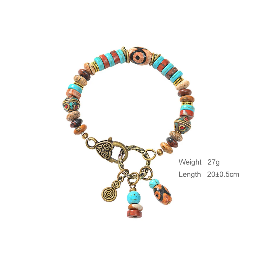 Элегантный Бронзовый Любовь Сердце Омаров застежка смесь природных камней