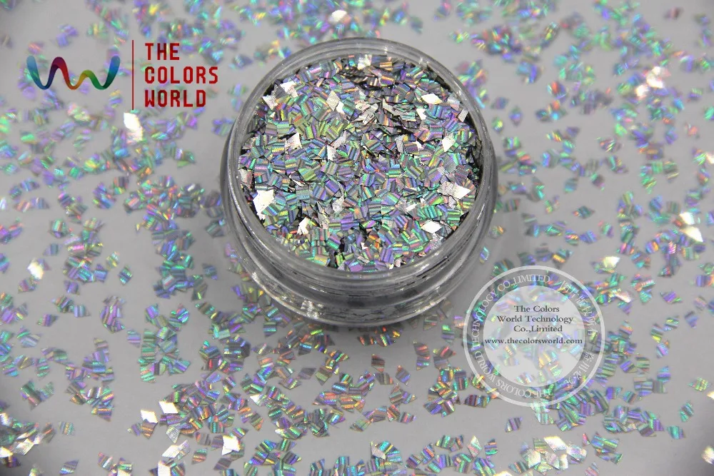 TCA100L в полоску лазерный Серебряный Цвет Алмазная форма 2 мм размер блестящий