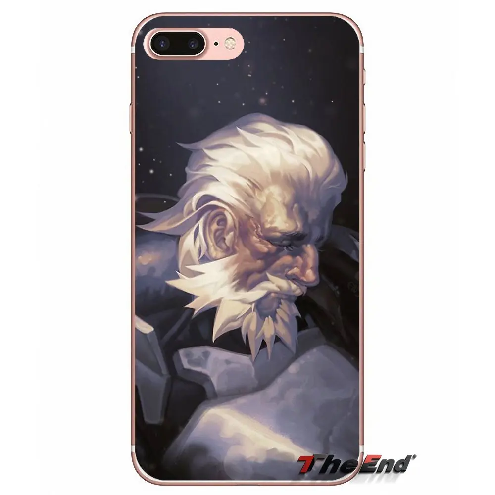 Силиконовый чехол для Samsung Galaxy S3 S4 S5 MINI S6 S7 edge S8 Plus Note 2 3 4 5 Grand Core Prime OVERWATCH Reinhardt с